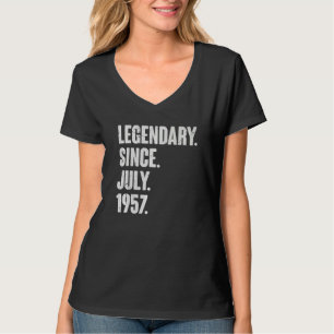 T-shirt Légendaire depuis juillet 1957 65 ans 65e annivers