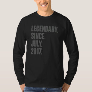 T-shirt Légendaire depuis juillet 2017 5 ans 5e anniversai