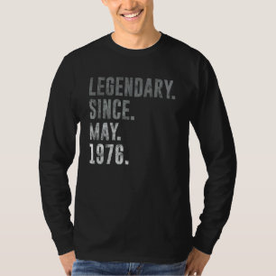 T-shirt Légendaire depuis mai 1976 46e anniversaire Vintag
