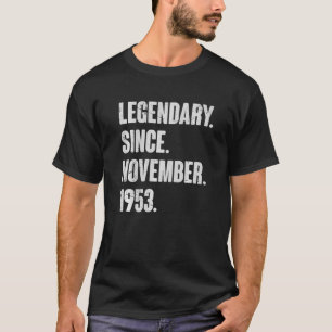 T-shirt Légendaire depuis novembre 1953 69 ans 69e Bir