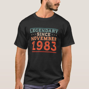 T-shirt Légendaire Depuis Novembre 1983 Né Dans Le Oiseau