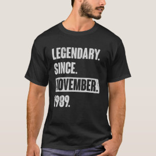 T-shirt Légendaire Depuis Novembre 1989, 33 Ans 33ème B