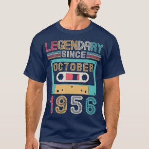 T-shirt Légendaire depuis octobre 1956 Joyeux anniversaire