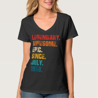T-shirt Légendaire Épopée Awesome depuis Juillet 1968 Styl