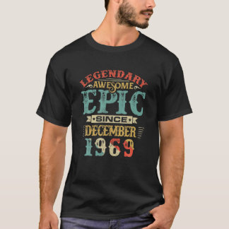 T-shirt Légendaire Épopée stupéfiante depuis DÉCEMBRE 1969