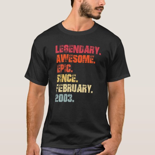 T-shirt Légendaire Épopée stupéfiante depuis février 2003  (Devant)