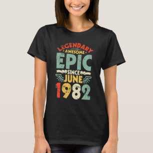 T-shirt Légendaire Épopée stupéfiante depuis juin 1982 Ann