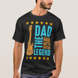 T-shirt Légendaire Guitariste Papa L'Homme Mythe Guitare L