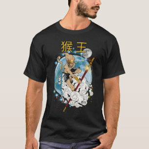 T-shirt Légendaire Monkey King Hommes Noir