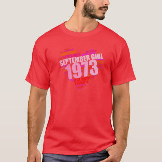 T-shirt Légendaire Septembre Girl 1973 Awesome
