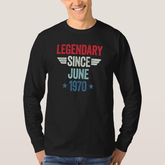T-shirt Legendary Since June 1970_1 (Devant)