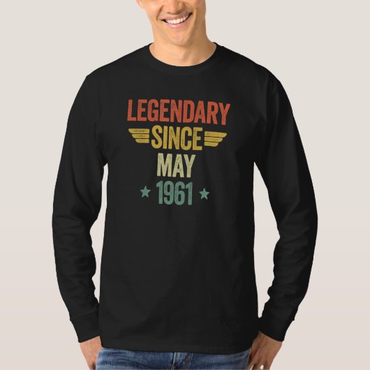 T-shirt Legendary Since May 1961 (Devant)
