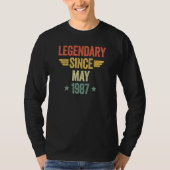 T-shirt Legendary Since May 1987 (Devant)