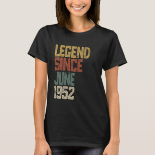 T-shirt Légende 1952 73 ans Hommes Femmes depuis le 73 jui