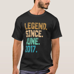 T-shirt Légende 5 ans depuis juin 2017 5e anniversaire Vin