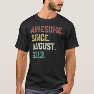 T-shirt Légende 9 ans depuis août 2013 9e anniversaire