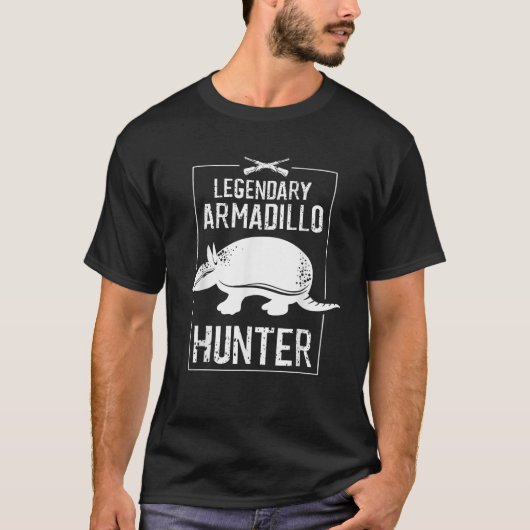 T-shirt Légende cool Armadillo Hunter Funny Hunter (Devant)
