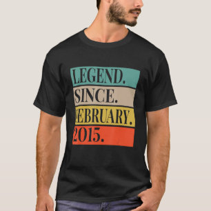 T-shirt Légende de 8 ans pour son 8e anniversaire depuis l
