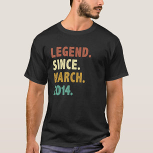 T-shirt Légende de 9 ans depuis le 9ème anniversaire de ma