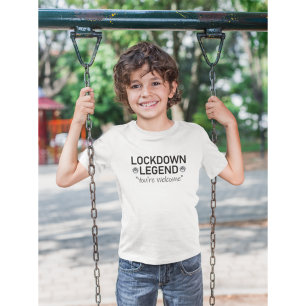 T-shirt Légende de confinement texte noir Vous êtes les bi