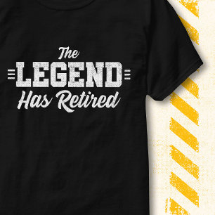 T-shirt Légende de la retraite drôle rétro vintage a pris