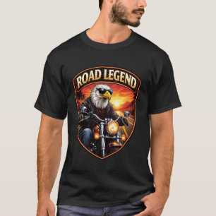 T-shirt Légende de la route moto classique américaine patr