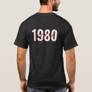 T-shirt Légende de l'année d'anniversaire Moderne typograp