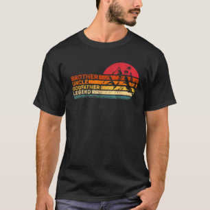 T-shirt Légende de l'oncle frère Parrain Vintage Drôle de