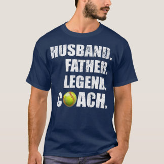 T-shirt Légende de mari de père vintage homme Entraîneur d