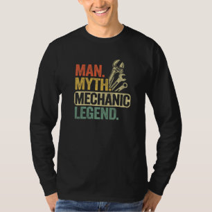 T-shirt Légende de Mécanicien de l'Homme Mythe Masculin Ty