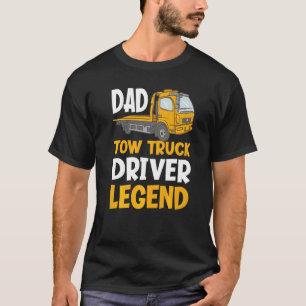 T-shirt Légende de papa conducteur de dépanneuse