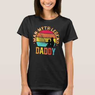 T-shirt Légende de papa et fils pêche Papa pêche vintage R