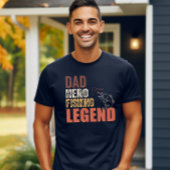 T-shirt légende de pêche du héros papa