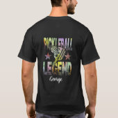 T-shirt Légende de Pickleball avec nom modifiable (Dos)