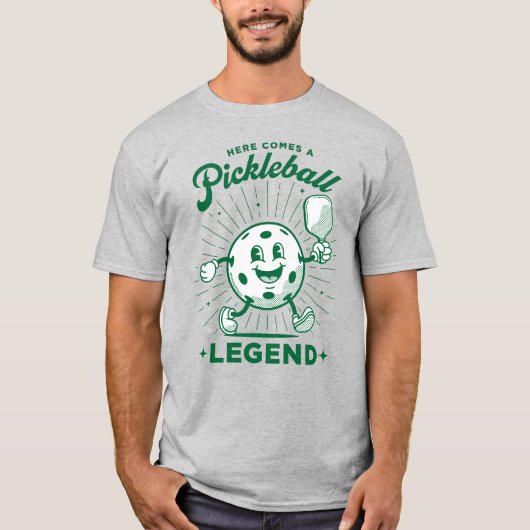 T-shirt LEGENDE DE PICKLEBALL par PickleballPlayerz (Devant)