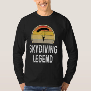 T-shirt Légende de Skydiver Skydiver Sunset Parachute