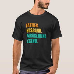 T-shirt Légende de vol en parapente pour homme père mari