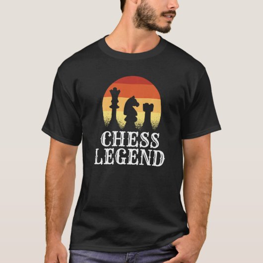 T-shirt Légende d'échecs pièces d'échecs échecs échecs (Devant)