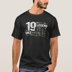 T-shirt Légende Depuis 1950 T 72 Ans Camo American Fla