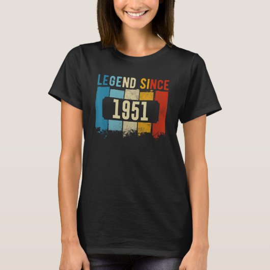 T-shirt Légende depuis 1951 Anniversaire (Devant)