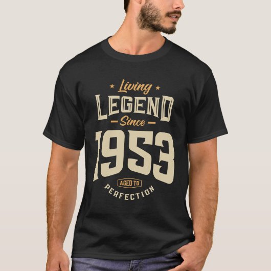 T-shirt Légende depuis 1953 70e anniversaire (Devant)