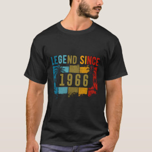 T-shirt Légende depuis 1966 Design d'anniversaire