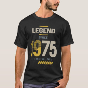 T-shirt Légende depuis 1975 48 anniversaire