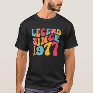 T-shirt Légende depuis 1977 45 ans Retro Vintage 45e