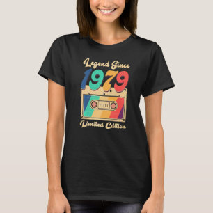 T-shirt Légende depuis 1979 Cassette Vintage 44e anniversa
