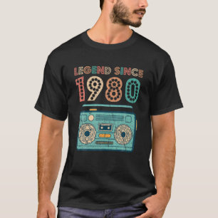 T-shirt Légende Depuis 1980 42E Anniversaire Cadeaux Casse