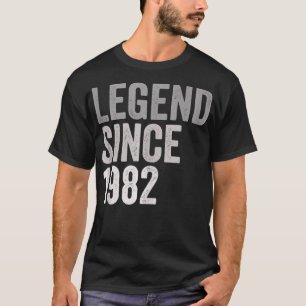 T-shirt Légende Depuis 1982 Amusant 39 ans 39e anniversair