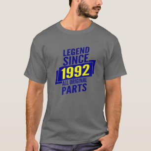 T-shirt Légende Depuis 1992 30E Anniversaire Cadeaux Homme