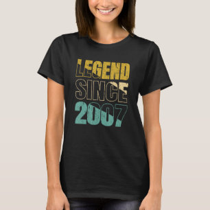 T-shirt Légende depuis 2007 Anniversaire légendaire depuis