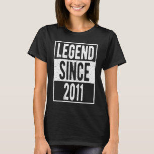 T-shirt Légende depuis 2011 11 ans 11e anniversaire